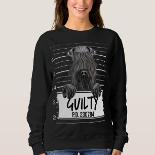 Kerry Blue Terrier Mugshot Guilty Dog Sweatshirt