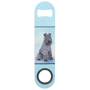 Kerry Blue Terrier Painting Cute Original Dog Art