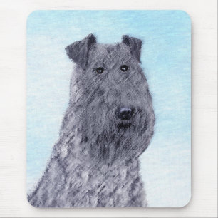 Kerry Blue Terrier Painting Cute Original Dog Art Mouse Pad