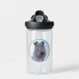 Kerry Blue Terrier Painting Cute Original Dog Art Water Bottle