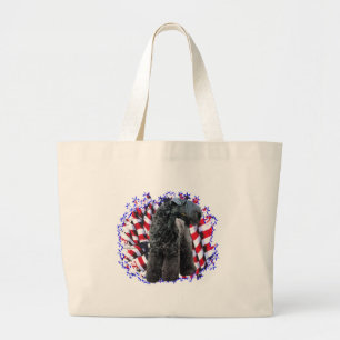 Kerry Blue Terrier Patriot Large Tote Bag