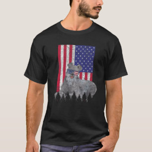Kerry Blue Terrier Patriotic Dog USA Pride America T-Shirt