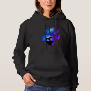 Kerry Blue Terrier Paw Dog Mom Dad Hoodie