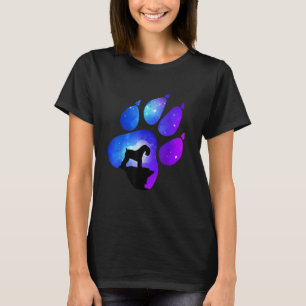 Kerry Blue Terrier Paw Dog  Mum Dad T-Shirt