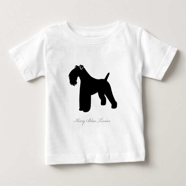 Kerry Blue Terrier silhouette Baby T-Shirt (Front)