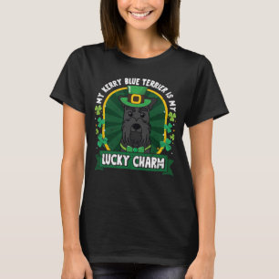 Kerry Blue Terrier St Patricks Lucky Charm Mum Dad T-Shirt