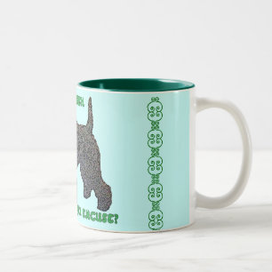 KERRY BLUE TERRIER Two-Tone COFFEE MUG