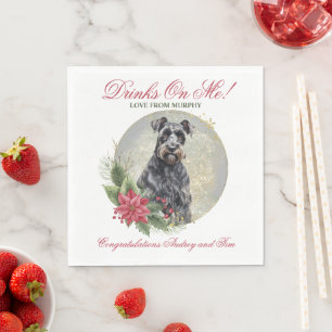 Kerry Blue Terrier Wedding Napkins With Dogs Photo