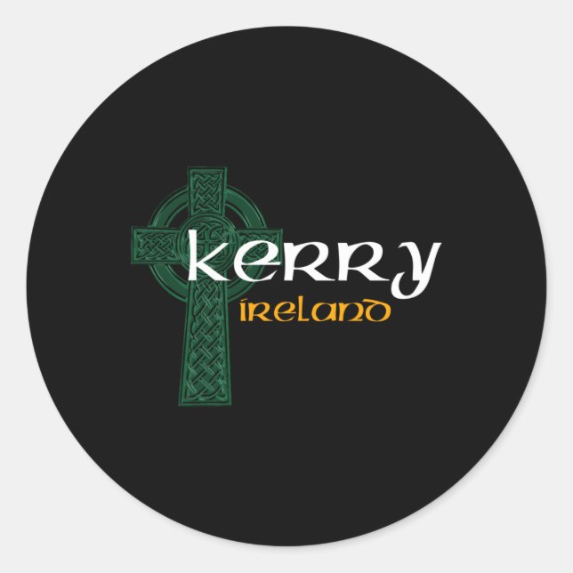 Kerry Ireland County Crest Classic Round Sticker (Front)