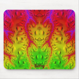 KERRY ~ Zany Shades Purple Green Red Yellow Mouse Pad