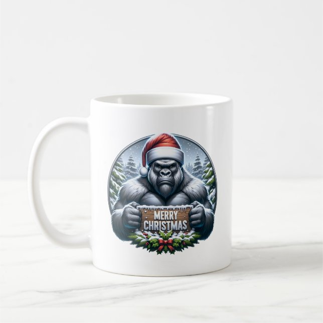 Kerst Gorilla Coffee Mug (Left)