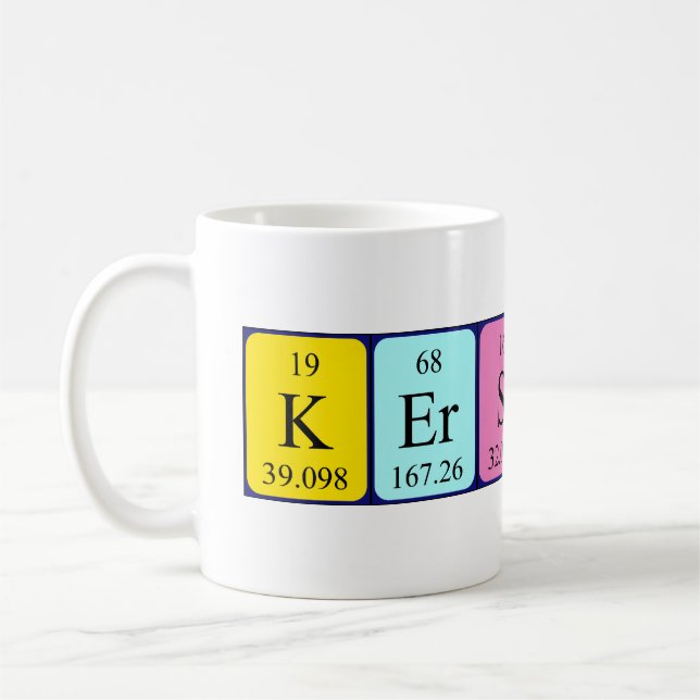 Kerstin periodic table name mug (Left)