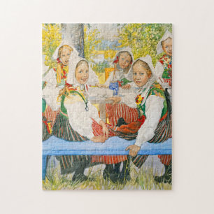 Kersti's Birthday By Carl Larsson Jigsaw Puzzle