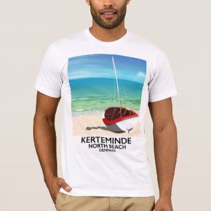Kerteminde North Beach Denmark Travel poster T-Shirt