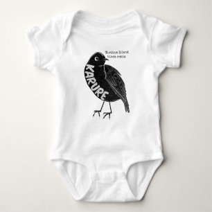 KERURU Wood pigeon NZ BIRD Baby Bodysuit