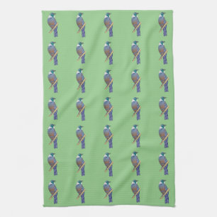 KERURU Wood pigeon Tea Towel