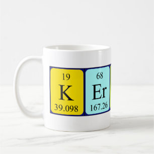 Kerynne periodic table name mug