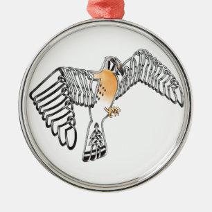 Kestrel Metal Ornament