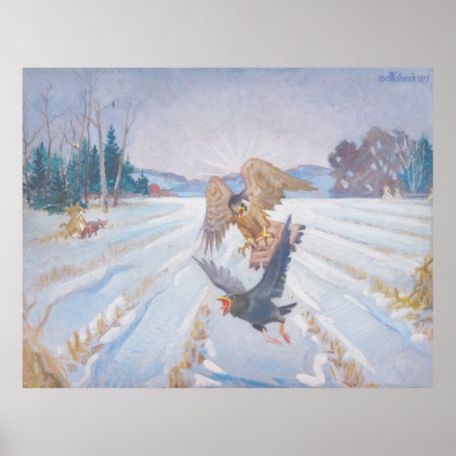 Kestrel’s Quarry – Kulhanek Wildlife Art Print (Front)