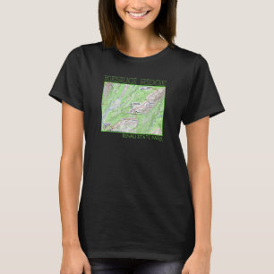 Kesugi Ridge Hiking Map Denali State Park Alaska S T-Shirt