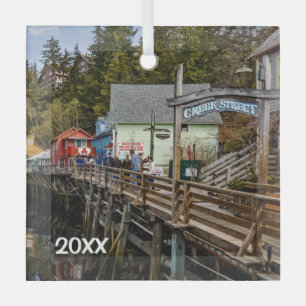 Ketchikan, Alaska, Creek Street, Glass Tree Decoration