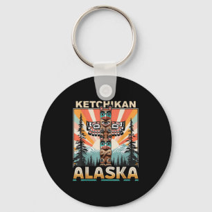 Ketchikan Alaska Native American Indian Totem Le Key Ring