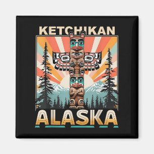Ketchikan Alaska Native American Indian Totem Le  Magnet