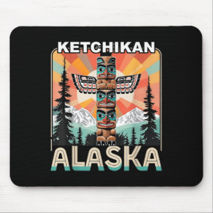 Ketchikan Alaska Native American Indian Totem Le Mouse Pad