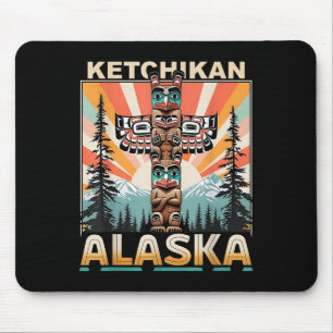 Ketchikan Alaska Native American Indian Totem Le  Mouse Pad