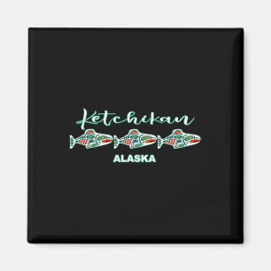 Ketchikan Alaska Native Art Salmon Fishing Capital Magnet