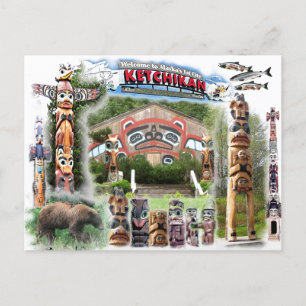 kETCHIKAN, ALASKA   -     Postcard