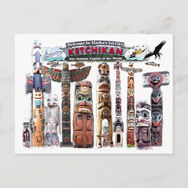 Ketchikan, Alaska Postcard (Front)