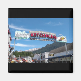 Ketchikan Alaska souvenir photo magnet