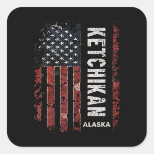 Ketchikan Alaska Square Sticker