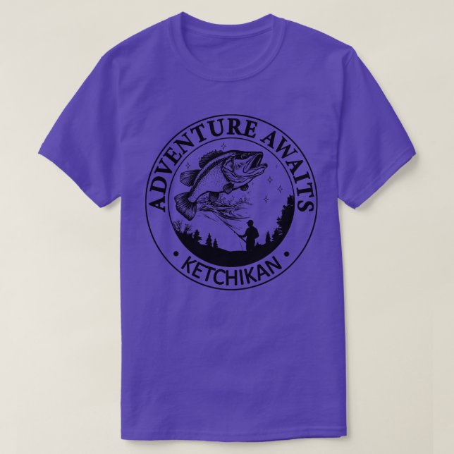 Ketchikan Alaska USA Adventure Awaits T-Shirt (Design Front)