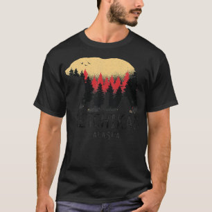 Ketchikan Alaska Vintage Grizzly Bear Nature Souve T-Shirt