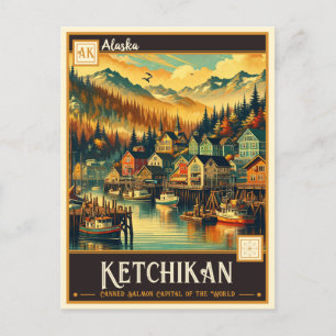 Ketchikan, Alaska   Vintage Postcard