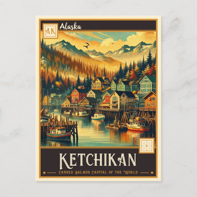 Ketchikan, Alaska | Vintage Postcard (Front)