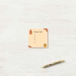 Ketchup and chicken nugget  post-it notes