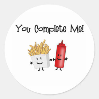 Ketchup and Fries! Classic Round Sticker