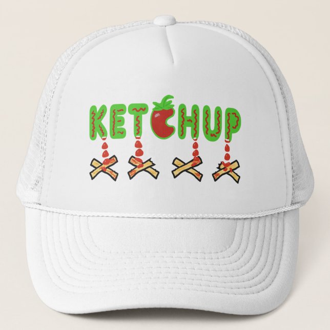 Ketchup and Fries Trucker Hat (Front)