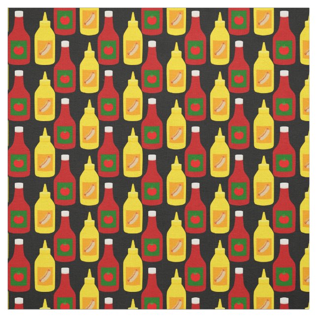 Ketchup and Mustard Fabric (Swatch)