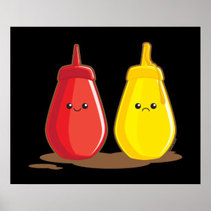 Ketchup and Mustard Poster