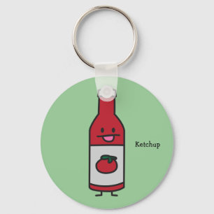 Ketchup Bottle Tomato Sauce Table condiment fancy Key Ring
