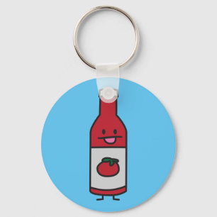 Ketchup Bottle Tomato Sauce Table condiment fancy Key Ring