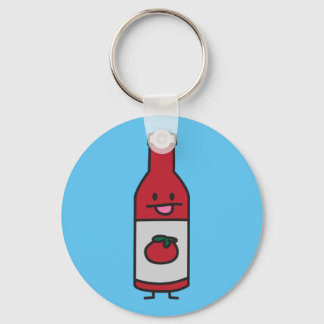 Ketchup Bottle Tomato Sauce Table condiment fancy Key Ring