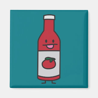 Ketchup Bottle Tomato Sauce Table condiment fancy Magnet
