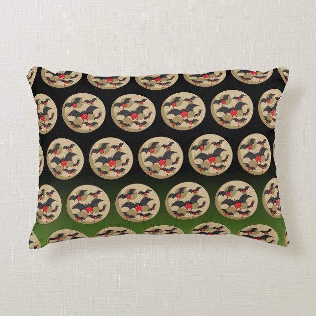 Ketchup Eater Vampire Bats Decorative Cushion (Front)