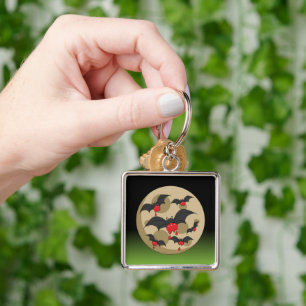 Ketchup Eater Vampire Bats Key Ring