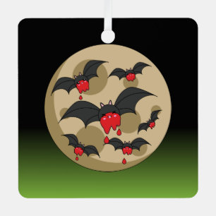 Ketchup Eater Vampire Bats Metal Tree Decoration